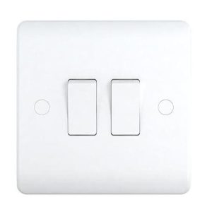 Snowlite 10A 2 Gang 2 Way Switch