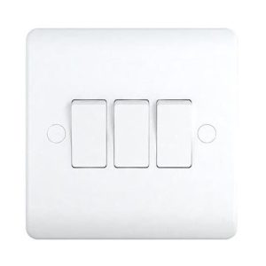 Snowlite 10A 3 Gang 2 Way Switch