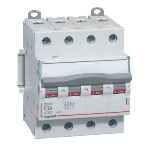 LEGRAND DX Isolator Switch 4P 63A – low voltage switch disconnector – IP20 – interlockable – screw connection-Legrand